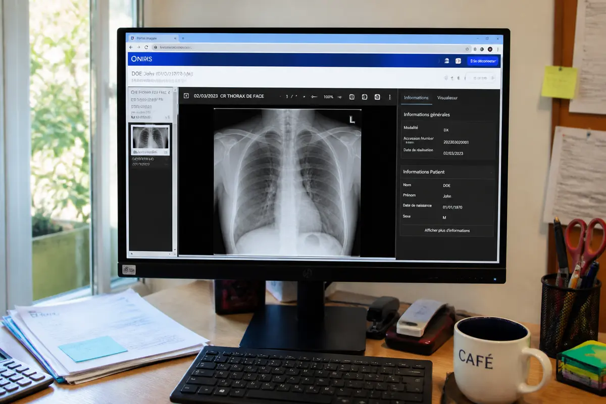 Accédez à vos résultats en ligne sur http //www.radiologie.com/mes résultats !